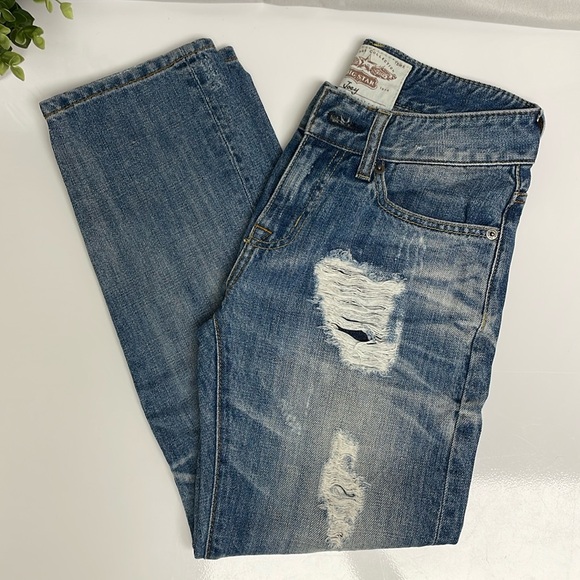 Big Star Denim - Big Star Joey Distressed Cropped Jeans